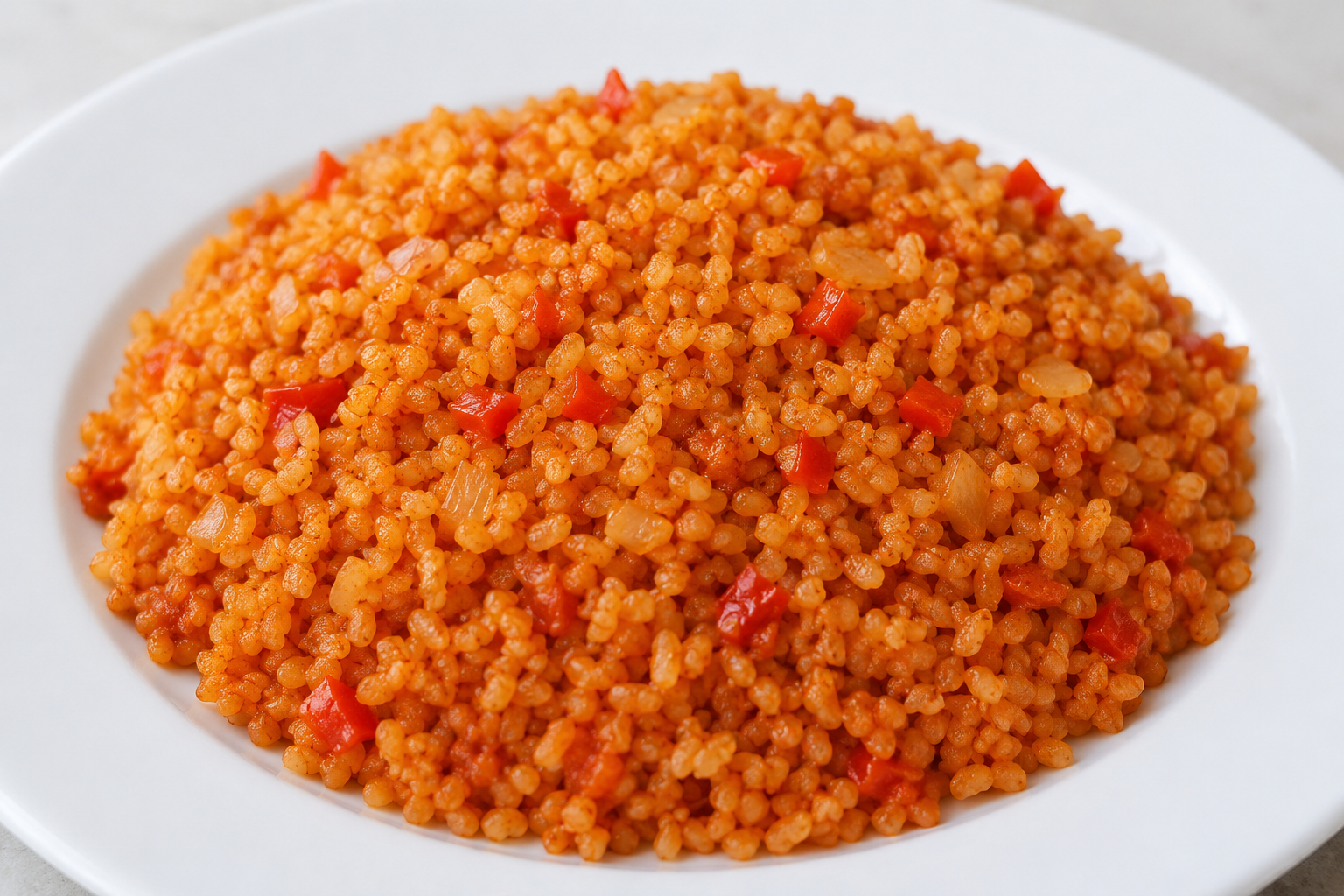 Turkish tomato bulgur pilaf